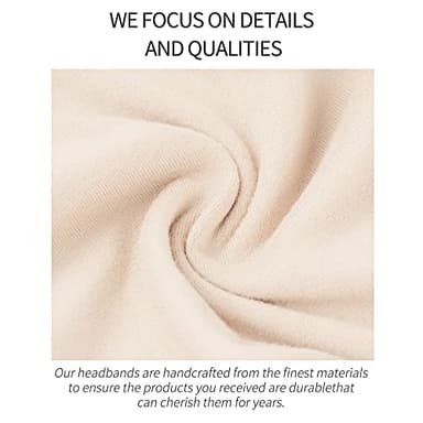 Jesries 10 PCS Women Headbands African Wide Hair Wrap Extra Turban Head Bands for Lady Large Sport Workout Stretch Non-slip Big Hair Bands - Image 4