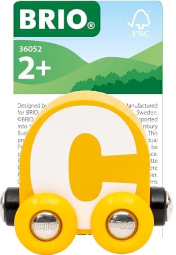 BRIO – Letter Train C | Wooden Train Set Accessory Toy for Kids Age 2 Years Up - Image 2