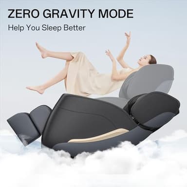SMAGREHO 2025 Zero Gravity Massage Chair Full Body, with 6 Auto Modes, Foot Massage, Waist Heating, Bluetooth, Black - Image 6