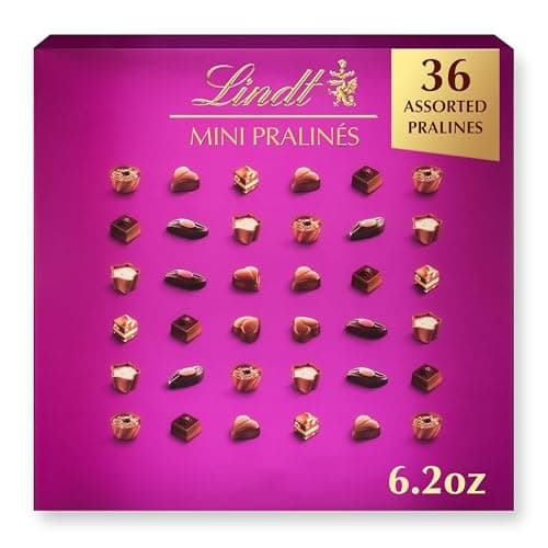 Lindt Mini Pralines, Assorted Chocolate Pralines with Premium Filling, Perfect for Mother’s Day Gifting, 6.2 oz Box - Image 1