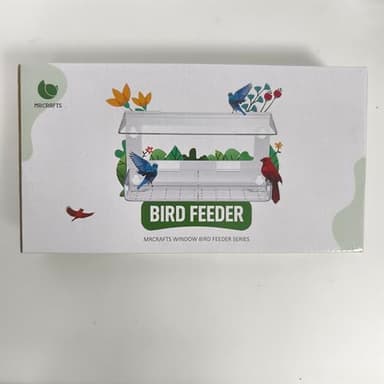 MrCrafts Nature Window Bird Feeder with Strong Suction Cups, Clear Window Bird feedersfor Viewing, Cardinal Bird Feeders for Outside, Unique Gift - Image 8
