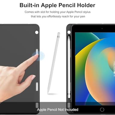 BORIYUAN iPad 10.2 inch Case with Keyboard, Detachable Bluetooth Keyboard with 7 Color Backlit, Slim Folio Smart Cover with Pencil Holder for iPad 9th/8th/7th Gen/iPad Pro 10.5"/iPad Air 3rd Gen Black - Image 7