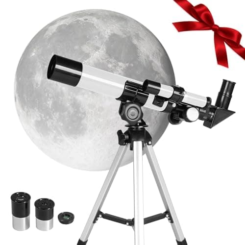 Astronomical Telescope for Kids & Beginners, 40mm Waterproof Magnification High-Definition Monocular Telescope with Tripod for Moon Watching Birds Beach Travel Science Gifts - Image 1
