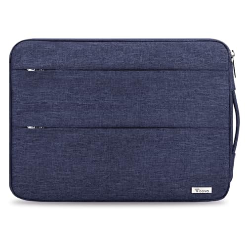 Voova Laptop Sleeve Carrying Case 15.6 16 Inch,Slim Computer Cover Bag Compatible with MacBook Pro 15/16, Dell xps 15,15-16 Inch HP Dell Asus Acer Laptop, Blue - Image 1