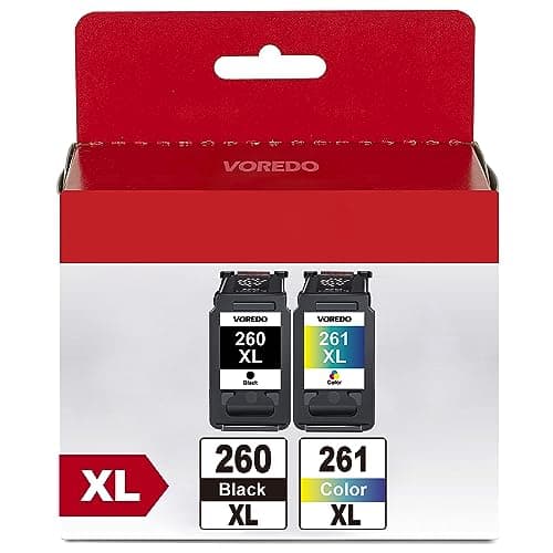 PG-260 XL/CL-261 XL Ink Cartridges Relpacement for Canon 260 and 261 Ink Cartridges High Yield 260 261 XL ink cartridges for Canon Printers TR7020 TS6420 TS5320 TR7022 TR7020a TR6420a TR7022a (2 Pack) - Image 1