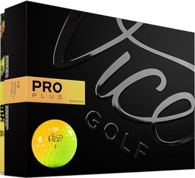 VICE Golf Limited Edition Pro Plus Golf Balls (Shade Yellow Orange) - Image 1