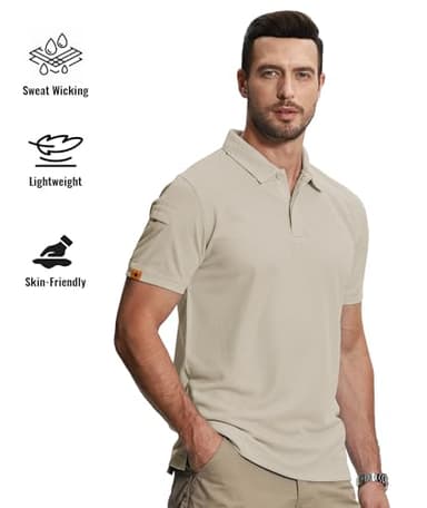 SCODI 5 Pack Mens Polo Shirts Short Sleeve Athletic Golf Polo Shirt for Men Casual Collared Summer Multipack T-Shirts XL Black grassgreen turquoiseblue Moonblue lightkhaki - Image 2