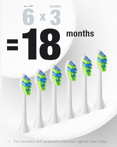 7AM2M Sonic Electric Toothbrush with 6 Brush Heads for Adults&Kids, One Charge for 120 Days, Wireless Fast Charge, 5 Modes, 40000VPM Powered Toothbrush, 2 Minutes Built in Smart Timer -Pink - Image 6