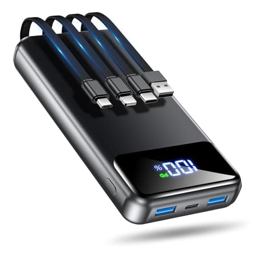 OHOVIV Portable Charger Power Bank 50000mAh Battery Pack, 22.5W Fast Charging PowerBank with Built in Cables,Travel Camping Essential USB-C Portable Phone Charger for iPhone Samsung Pixel Android iPad - Image 1