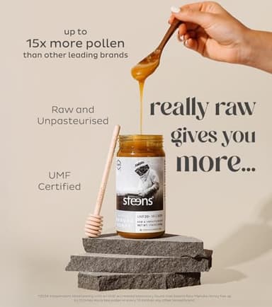 Steens Manuka Honey - MGO 830+ - Pure & Raw 100% Certified UMF 20+ Manuka Honey - Bottled and Sealed in New Zealand - 17.6 Ounce (Pack of 1) New Version - Image 2