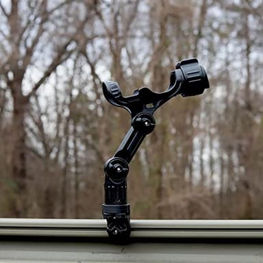 YakAttack Omega Pro Rod Holder | Track Mount Fishing Rod Holder for Kayak & Boat | Secure & Adjustable LockNLoad System | Compatible with Spinning, Casting, Fly Reels | Kayak Track Mount Accessories - Image 6