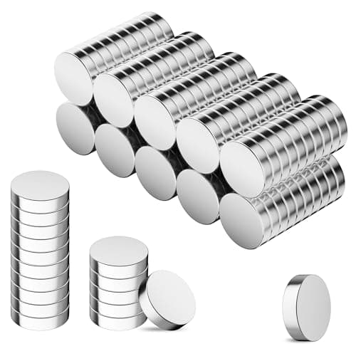 100PCS 10×2MM Round Refrigerator Magnets, Small Rare Earth Neodymium Magnets, Fridge, Office, Whiteboard, Durable Cute Magnets - Image 1