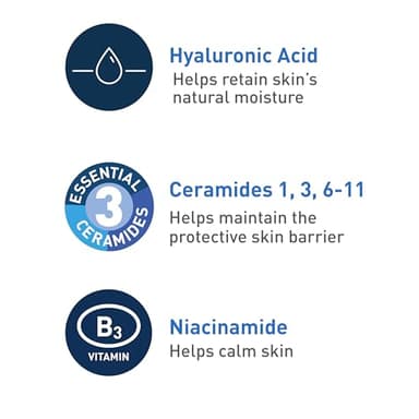 CeraVe Foaming Facial Cleanser, Daily Face Wash for Oily Skin, Hyaluronic Acid + Ceramides + Niacinamide, Fragrance Free & Paraben Free, Non-Drying Oil Control Face Wash, 16 Fluid Ounces - Image 5