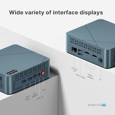 BOSGAME E3 Mini PC, Intel N150(Beat N100/N95) 16GB DDR4 RAM 512GB SSD, 11 Pro Mini Desktop Comuter, Support 4K Dual HDMI Display/WiFi 5/BT5.0/USB 3.2 - Image 3