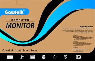 Gawfolk Gaming Monitor 34 inch IPS 120Hz, Ultrawide PC Screen 2560×1080P Ultra-Thin Zero Frame Computer Display for Home Office Business, DP, HDMI, Wall-Mounted, Black - Image 10