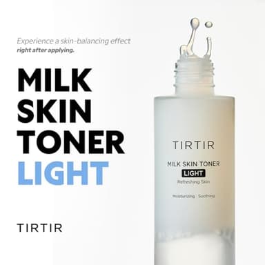 TIRTIR Milk Skin Toner Light | Instant Hydration with 4% Niacinamide, Pore-Tightening, Vegan Toner for Acne-Prone, Sensitive & Oily Skin, Fungal Acne Safe, Panthenol, Allantoin, Vitamin B - Image 3