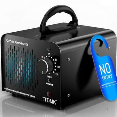 Ozone Generator 68,000mg/h, Commercial Ozone Machine Odor Removal, High Capacity Ozone Machine, Home Ozone Generator for Car, Home, Smoke, Pet, etc (Black) - by TTDMK - Image 1