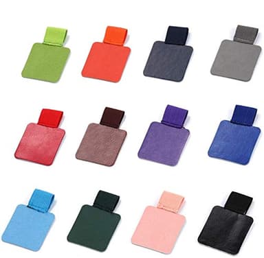 Yizerel Pen Loop Holder Set, 12 Pack Self-Adhesive Pencil Holder Elastic Design for Notebooks, Journals, Calendars with 12 Colors (12 Pcs) - Image 1