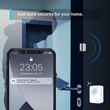 Tapo Door Sensor Mini, REQUIRES Tapo Hub, Long Battery Life w/Sub-1G Low-Power Wireless protocol, Contact Sensor, 15mm Wide Gap Allowed, Real-Time Notification, Smart Action (Tapo T110) - Image 5