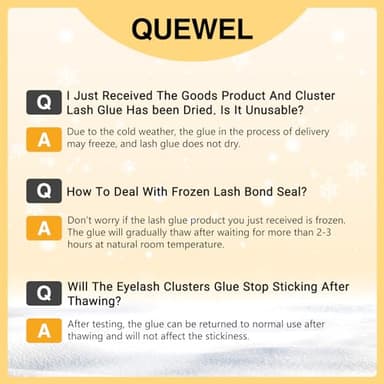 QUEWEL Lash Clusters Bond & Seal - Black Lash Glue for DIY Eyelash Extensions, Strong Hold & Waterproof - Image 4