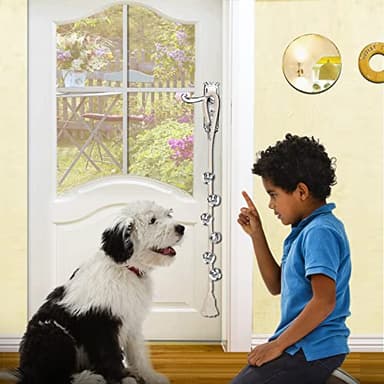 GINIDEAR Dog Bells to Go Outside & Puppy Potty Training, Adjustable Dog Door Bell Ring to Go Potty, Handmade with Premium Yarn. Twisted Style, Beige 2 Count - Image 6