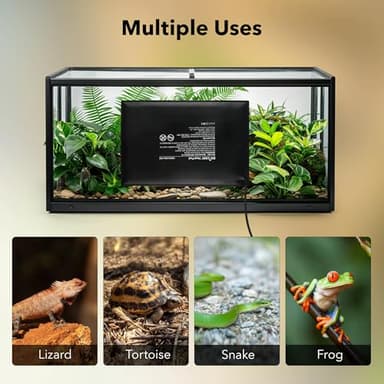 BN-LINK Durable Reptile Heating Pad 8" X 12" with Digital Thermostat Under Tank Heater Terrarium Warmer Combo Set for Turtles, Lizards, Frogs, and Other Reptiles - Image 5