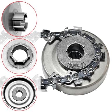 Yutacorex 513470X Clutch Drum 3/8" 7T Sprocket Kit For Husqvarna 455, 455 Rancher, 460, 460 Rancher Chainsaw Rim Convert part Replace # 513470 - Image 2