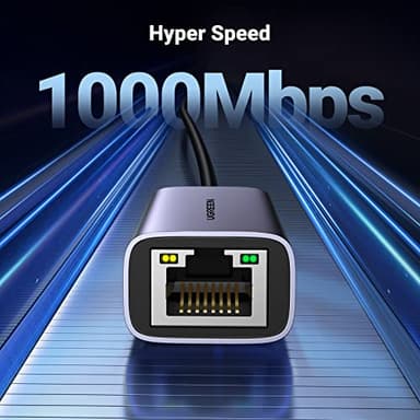 UGREEN USB C to Ethernet Adapter, Plug and Play 1Gbps Ethernet Adapter, Aluminum Case, (Thunderbolt 4/3 Compatible) to RJ45 Network Dongle, Compatible for MacBook Pro/Air, iPhone 16 Pro/Max, iPad, XPS - Image 2