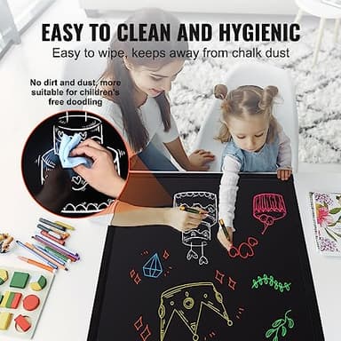 VEVOR 32"x24" LED Message Writing Board, Menu Sign Boards, Illuminated Erasable Lighted Chalkboard, Neon Effect Drawing Panel with 8 Fluorescent Chalk Markers and Remote Control - Image 6