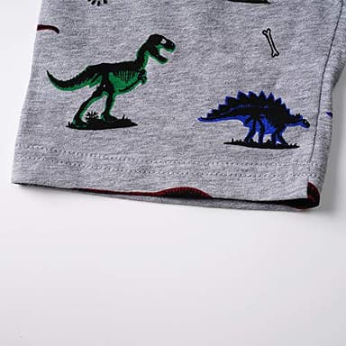 Little Hand Kids Dinosaurs Pajama 100% Cotton Short Pajamas for Boys Sleepwear Pjs Sets Toddler Summer Clothes Size 5T - Image 7