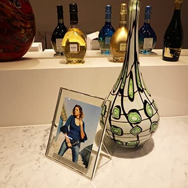 AhaGo Silver Floating Frame (8"x10", Vertical),2 Set, For Picture 7x9, 6x8, 5x7, Tabletop Shelf Photo Frames, Classy Gift For Father's Day, Wedding, Birthday - Image 6