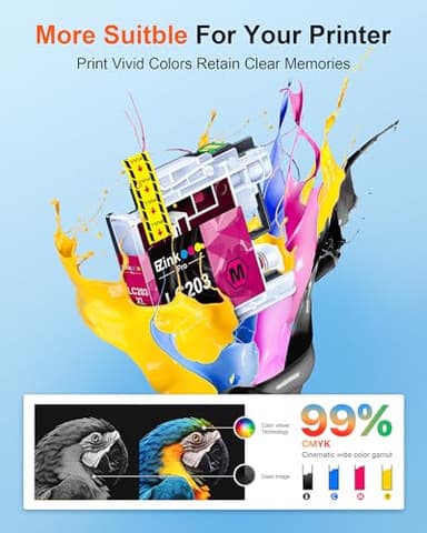 E-Z Ink Pro LC203 Compatible Ink Cartridges Replacement for Brother LC203XL LC201 LC201XL to use with MFC-J480DW MFC-J880DW MFC-J4420DW MFC-J680DW MFC-J885DW (Black, Cyan, Magenta, Yellow, 5 Pack) - Image 4