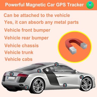 No Subscription Vehicle GPS Tracker Portable Car GPS Tracker Mini Magnetic GPS Device Full Coverage Pinpoint Vehicle Location Elderly Children Pets No SIM Card - Image 6