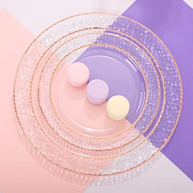 Ciaell 150PCS Rose Gold Plastic Plates – Disposable Plates with Rose Gold Plastic Silverware include 50Plates, 25Forks, 25Knives, 25Spoons, 25Cups for Wedding & Party - Image 6