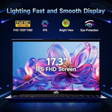 NIMO 17.3" IPS FHD-Gaming-Laptop, 8 Cores AMD Ryzen 7 6800H 32GB DDR5 RAM 1TB SSD (Beat i7-12700H Up to 4.7GHz) AMD Radeon 680M GPU-Computer with 100W Type-C Backlit Keyboard Fingerprint - Image 5