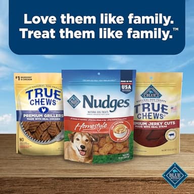 Blue Buffalo Nudges Homestyle Natural Dog Treats Made with Real Chicken, Made in the USA, Chicken, 10-oz Bag - Image 9