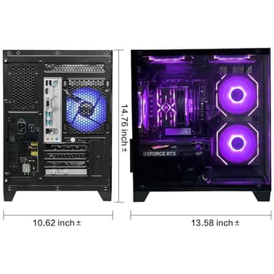 ALCPOK Gaming PC Desktop Computer,Intel Core i5 13400F,RTX 4060 8G,32GB DDR4 RAM 1TB SSD,ARGB Fan,Prebuilt Computer Tower for Gaming and Office - Image 5