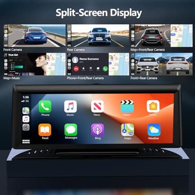 Wireless Carplay Screen for Car 2K Dash Cam, 8.1" HD Portable Car Stereo with Carplay & Android Auto, 1080P Backup Camera, Mirror Link/Bluetooth/GPS Navigation/Satellite Radio for All Vehicles - Image 6