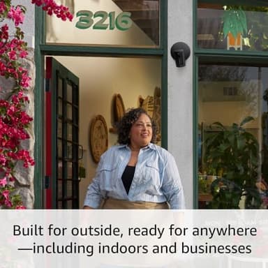 Ring Outdoor Cam Plus, Power over Ethernet (Newest Model) — Wide-Angle 2K Video with Ring Vision, Low-Light Sight for full-color night vision, Mount-anywhere versatility, Black - Image 5