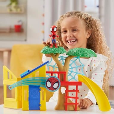 Spidey and his Amazing Friends Spidey Playground Playset, Includes 4-Inch Action Figure, Marvel Super Hero Toys for Kids 3 and Up - Image 6