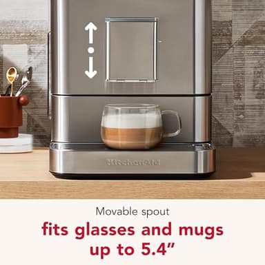 KitchenAid Fully Automatic Espresso Machine KF6, KES8556SX, Stainless Steel - Image 9