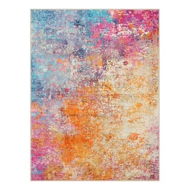 Lahome Modern Abstract Area Rugs 9x12 Living Room Rug Non Slip, Washable Colorful 9x12 Area Rug for Bedroom Girls Nursery, Soft Large Accent Carpet for Dining Room Table Office Home Decor - Image 8