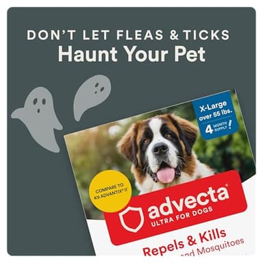 Advecta Ultra Flea And Tick Prevention For Dogs - Dog and Puppy Treatment and Control - Mosquito Repellent - XL, Fast Acting Waterproof Topical Drops, 4 Month Supply - Image 2