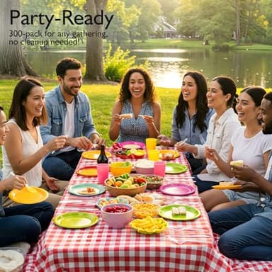 300 Count Heavy Duty Clear Plastic Silverware, Disposable Plastic Utensils Set, 100 Forks, 100 Spoons, 100 Knives, BPA-Free Heat Resistant Durable Plastic Cutlery Set for Party - Image 7