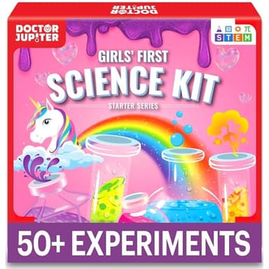 Doctor Jupiter Girls’ First Science Kit, Chemistry Set for Kids Ages 4-5-6-7-8 | Birthday Gift Ideas for 4+ Year Old Girls | STEM Toy Kit with 50+ Experiments | Learning & Educational Projects - Image 1