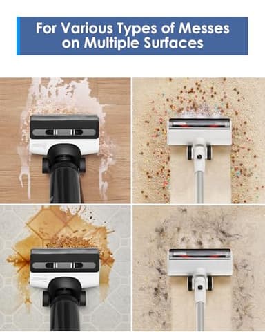 Tineco Floor ONE Switch S6 Cordless Wet Dry Vacuum Cleaner, Smart Floor Cleaner Mop, 5-in-1 Multi-Function Stick Vacuum FlashDry Self-Cleaning Dual-Edge Cleaning, Whole-House Cleaning - Image 6