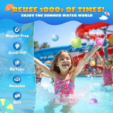 Reusable Water Balloons for Kids - No Magnets, Leak-Resistant Silicone Splash Balls, Quick-Fill & Long-Lasting - Durable Outdoor Water Toys for Summer Pool Party, Backyard Water Games - Image 6