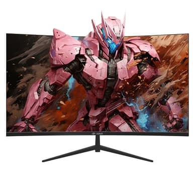 CRUA 32Inch Curved Gaming Monitor, FHD(1920 * 1080P) VA Screen 165Hz/200Hz, 1800R VA Screen, 120% sRGB, Computer Monitor That Support AMD Freesync, HDMI, DP, Wall Mountable Installs-Black - Image 2