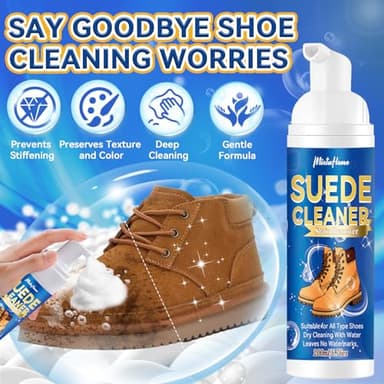 MiotuHome Suede Shoe Cleaner, Suede Cleaner with 4-Side Suede Brush, Shoe Cleaner Removes Dirt & Stain, Shoe Cleaning Kit for All Colors Suede, Nubuck, Boots, Trainer, Leather, Sneaker - Image 7