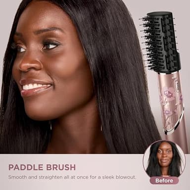 Shark FlexStyle Air Styling & Drying System, Powerful Hair Dryer Brush & Multi-Styler with Auto-Wrap Curlers, Concentrator Attachment and Storage Bag, Blossom Bliss, HD432RS - Image 5